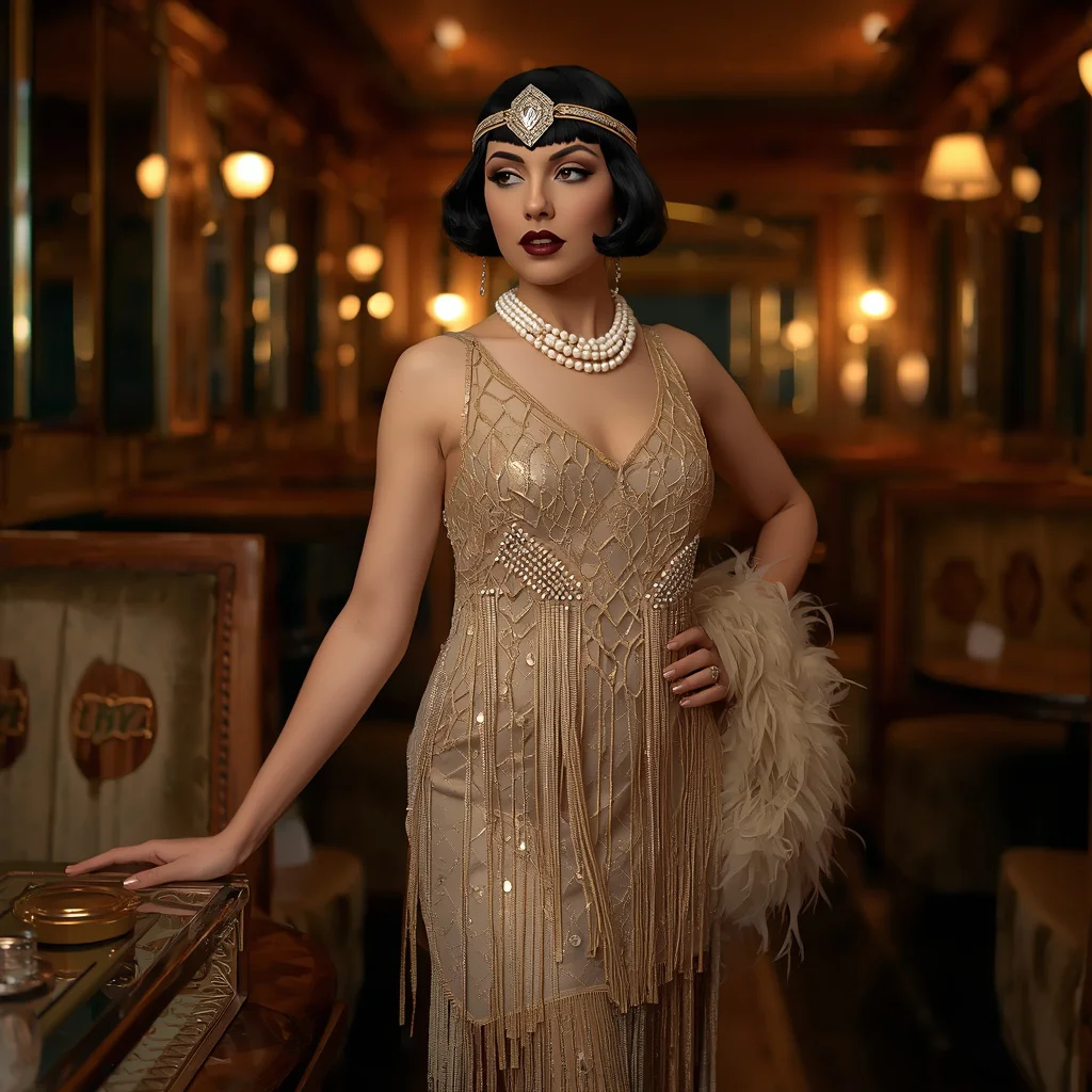 Art Deco Inspired Hollywood Grandeur at a Speakeasy | Ai Art Prompt — AI image prompt
