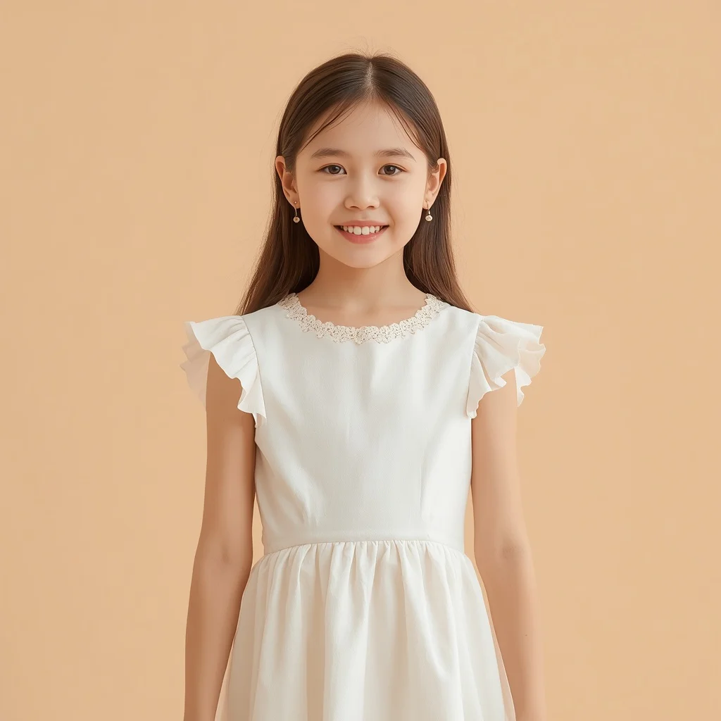 Cute Girl in Chic White Summer Dress | Girl Aesthetic Prompt — AI image prompt
